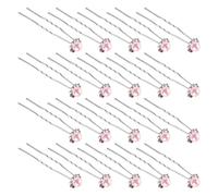 20 Pezzi Di Forcine Di Perle Di Rinestina, Accessori Per Acconciatura, Accessori Per Capelli Da Sposa, Accessori Per Capelli Elei E Semplici, Forcine A Forma Di U.
