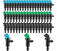 20 pezzi di gocciolatore for irrigazione da giardino, gocciolatore for irrigazione, alberi e arbusti (blu nero 2 GPH)(Nero)