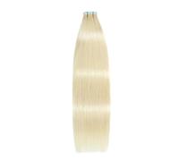 20 pezzi di nastro completamente lucido nelle estensioni dei capelli umani vergini, estensione dei capelli invisibili senza cuciture for le donne(#613,18 inch)