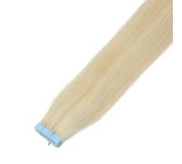 20 Pezzi Di Nastro PU Nelle Estensioni Dei Capelli Umani,Invisibile Senza Soluzione Continuità, Diritto Setoso Con Estremità Spesse, Remy, 12"-24"(60,24inch 50g)