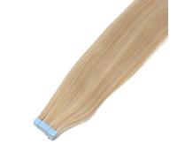 20 Pezzi Di Nastro PU Nelle Estensioni Dei Capelli Umani,Invisibile Senza Soluzione Continuità, Diritto Setoso Con Estremità Spesse, Remy, 12"-24"(P27-613,18inch 30g)