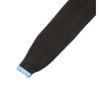 20 Pezzi Di Nastro PU Nelle Estensioni Dei Capelli Umani,Invisibile Senza Soluzione Continuità, Diritto Setoso Con Estremità Spesse, Remy, 12"-24"(1B,20inch 50g)