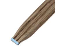 20 Pezzi Di Nastro PU Nelle Estensioni Dei Capelli Umani,Invisibile Senza Soluzione Continuità, Diritto Setoso Con Estremità Spesse, Remy, 12"-24"(P4-27,24inch 50g)