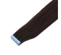 20 Pezzi Di Nastro PU Nelle Estensioni Dei Capelli Umani,Invisibile Senza Soluzione Continuità, Diritto Setoso Con Estremità Spesse, Remy, 12"-24"(02,22inch 50g)