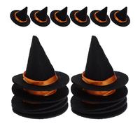 20 pezzi di piccoli cappelli da strega in feltro - Mini cappelli da mago di
