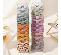 20 pezzi di piccoli fermagli per capelli con fiocco per bambine, 3,5 cm - 5,6 cm, fermagli antiscivolo completamente foderati, set di accessori per capelli a forma di fiore a fiocco, fatti a mano, per