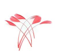 20 pezzi di piume d'oca fai da te acchiappasogni decorazione abiti da sposa cappello copricapo piume forniture artigianali per accessori da ricamo-rosso anguria-20 pezzi