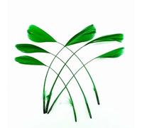 20 pezzi di piume d'oca fai da te acchiappasogni decorazione abiti da sposa cappello copricapo piume forniture artigianali per accessori da ricamo - piume verde erba - 20 pezzi