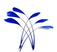 20 pezzi di piume d'oca fai da te acchiappasogni decorazione abiti da sposa cappello copricapo piume forniture artigianali per accessori da ricamo - piume blu reale - 20 pezzi