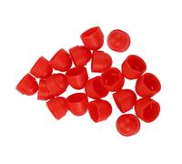 20 pezzi di plastica 30mm bullone dado ruota esterno rosso