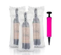 20 pezzi di protezione per bottiglie di vino, colonna d'aria gonfiabile, sacchetto con pompa ad aria, confezione per bottiglie di vino, sacchetto per cuscini per oggetti fragili, imballaggio e