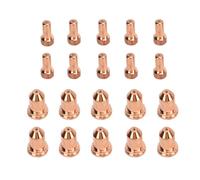 20 pezzi di punta dell’elettrodo al plasma 52558 e 51311 P1.3, set di ugelli, consumabili in ottone per torcia da taglio al plasma PT80 IPT - 80 PTM - 80