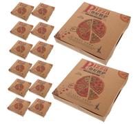 20 pezzi di scatole per pizza in cartone per contenitori da asporto, con coperchio, usa e getta, scatole per imballaggio alimentare in carta