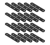 20 pezzi di staffe dritte da 4 pollici, piastre di riparazione piatte, staffe di fissaggio e giunzione