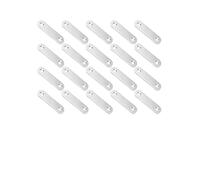 20 pezzi di staffe dritte piatte, piastre giunzione for riparazione, connettori fissaggio for mobili in acciaio inossidabile, angolari for armadietti Per Riparare(20pcs (76x16mm))