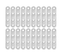 20 pezzi di staffe piatte in acciaio inossidabile for riparazione di mobili(7.7x1.6cm)