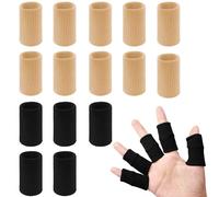 20 pezzi di stecche per dita, protezioni per dita, tutore per dita, supporto per compressione delle dita, manicotti elastici per il pollice