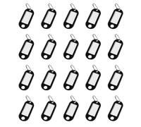 20 Pezzi Di Targa Nera, Catena Di Etichette, Portachiavi Possono Essere Contrassegnati, Tastiera, Marchio Chiave, Etichetta Per Animali Domestici.
