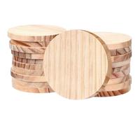 20 Pezzi Dischi in Legno Rotondi, Fai da Te Legno da Decorare per Pittura, Pirografo, Intagliare, Sottobicchieri (10cm x 9mm)