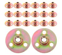 20 pezzi durevoli in metallo 3 fori per viti dadi rivetti dadi tondi base tee