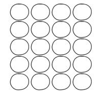 20 Pezzi Elastici per Supporto Microfono Condensatore in Gomma nera | Anelli Elastici di Ricambio, Installazione Semplice, Stabilità Affidabile, per Studi e Ambienti Domestici