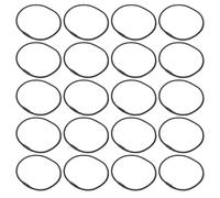 20 Pezzi Fasce Elastiche per Supporto Microfono a Sospensione, nero | Gomma, Sostituzione senza Attrezzi, Riduce Vibrazioni e Movimenti Indesiderati, per Studi e Podcast