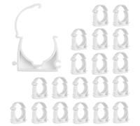 20 Pezzi Fascetta Stringitubo Plastica, Diametro interno 40 Millimeter Fascette di Fissaggio in Plastica, Fascette per Laghetto, per Piscina, Lavatrice e Giardino, Viti non Incluse