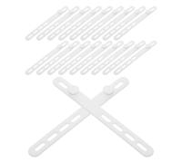 20 Pezzi Fascette in Silicone Riutilizzabili, Regolabili, Bianche | Cavi di Ricarica e Cuffie, Uso Viaggio e Lavoro, Superficie Morbida, Leggere e Ordinate