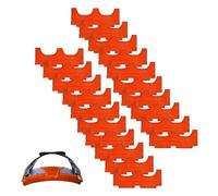 20 Pezzi Fascia Antisudore Casco, Tamponi di Sudoro per Elmetti Protettivi, Fascia Sudore Fronte, Imbottitura Fasce di Sicurezza Forte Assorbente con Schiuma a Cuscino d'Aria