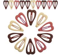 20 Pezzi Fermagli Chioma Bambina Stil e Base, Resina e Ferro, Set | Compleanni e Nozze, Adatti a Bambine Piccole, Ornamento Ordinato Contro Ciocche Ribelli