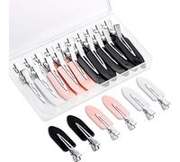 20 pezzi Fermagli per Capelli Senza Piega con Scatola, Fermagli per Capelli Senza Rughe per le Ragazze le Donne si Lavano il Trucco e Styling dei Capelli