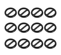 20 Pezzi Fermaglio per Sciarpa da 2,5 CM Nera Rotondo in Resina | Accessorio Versatile Fissaggio Saldo, Aiuta i Nodi Moda, per Maglioni e T-shirt, Uso Lavoro e Festa