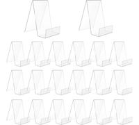 20 Pezzi Fermalibri in Acrilico Trasparente Da Tavolo 10,5 X 9 X 7,5 Cm Supporto