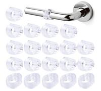 20 Pezzi Fermaporte per maniglie, Trasparente Maniglia Porta, Proteggi Maniglia Porta, Fermaporta Gomma, Protettore Della Porta, Protezione per Proteggere Pareti e Mobili