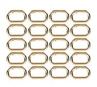 20 Pezzi Fibbia a Molla Ovale, Moschettoni in Lega da 23mm Clip Portachiavi a Molla in Metallo Fibbia Portachiavi a Molla Anello Ovale Moschettone Clip Accessori Fai da Te per (Oro)