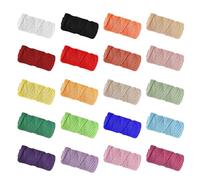 20 pezzi filato macramè 2mm x 30m, filato di cotone cordoncino di cotone corda di cotone, set macramè, cordino di cotone filato macramè, set filato di cotone, per fai da te artigianato bricolage
