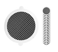 20 Pezzi Filtro Doccia Capelli Raccogli Capelli Doccia,Filtro di Scarico a Pavimento Usa e Getta Adesivi per Scarico Doccia,Adesivo in Rete Protezione Anti Tappo per Cucina Bagno,White Round||9x9CM