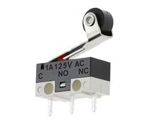 20 pezzi Finecorsa C NO NC 3 pin Terminali PCB SPDT 1A 125V Leva ad arco a rullo Interruttori a pressione a scatto(PULLEY,1000PCS)