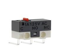 20 pezzi Finecorsa C NO NC 3 pin Terminali PCB SPDT 1A 125V Leva ad arco a rullo Interruttori a pressione a scatto(BENT FOOT-2,1000PCS)