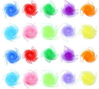 20 Pezzi Foulard Colorati in Chiffon per Bambini Foulard Giocoleria Sciarpe Da B