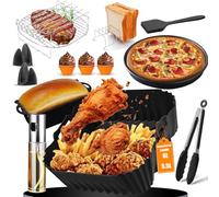 20 pezzi friggitrice ad aria calda accessori per friggitrice ad aria calda Cosori Turboblaze Air Fryer XXL 6L/5,5L/6,2L, accessori per Philips Airfryer NA230/00 6,2L, Ninja AF180eu AF140eu, Russell