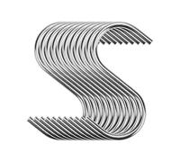 20 pezzi ganci a forma di s grucce in acciaio inossidabile per appendere utensili da cucina pentole padelle