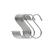 20 Pezzi Ganci a forma di S in Acciaio Inossidabile, Borse per Abbigliamento, Portasciugamani e Piante Ganci Multifunzione per Cucina e Camera da Letto (7,0 CM)