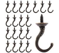 20 Pezzi Ganci a Vite per Soffitto Ganci Vintage a Vite in Stile Antico Ganci a