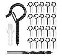 20 Pezzi Ganci a Vite Q-Hanger, Ganci a Soffitto a Vite in Metallo, Ganci Avvitabili per Interni Esterni Appendere Piante in Vaso, Decorazioni Natalizie, Lanterne