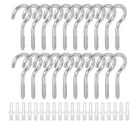 20 Pezzi Ganci Avvitabili in Acciaio Inox, M5 x 65mm Viti per Occhielli Autofilettante per Legno, Pccoli Occhielli a Vite, Bulloni Occhio per Cornici, Oggetti Decorativi e Progetti Artigianali