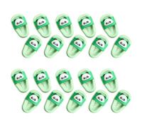 20 Pezzi Gomme da Cancellare Panda a Forma di Ciabatta, Set Verde | Plastica Kawaii, Facili da Impugnare, per Segni di Matita e Disegni, Scuola e Compleanni