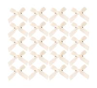 20 pezzi graziosi fermagli for capelli con fiocco in nastro for ragazze stile fiocco mini clip laterale forcine for capelli copricapo accessori for bambini e donne(Milky White)