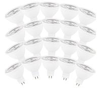 20 Pezzi GU5.3 MR16 Lampadina Led 6W AC 230V Bianco Caldo 3000K 60W GU5.3 Equivalente a Lampada Alogena,Senza Sfarfallio, 600LM Non Dimmerabile Angolo di Flusso Luminoso 120°