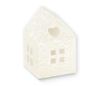 20 PEZZI HARMONY BIANCO Casa Casetta portaconfetti 5.5x5.5x8 cm 0LFN
